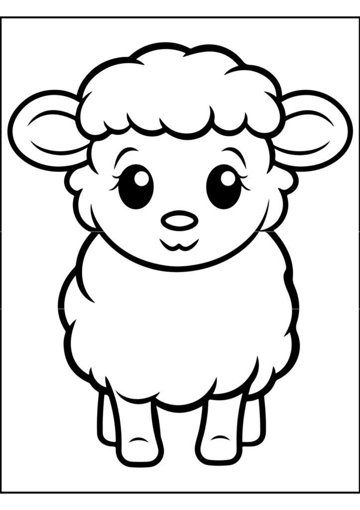 Sheep coloring page
