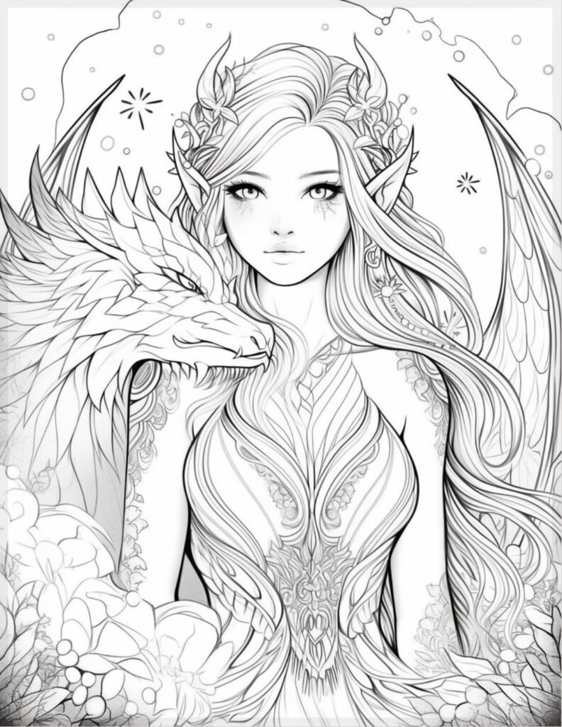 Fairy Coloring pages For free
