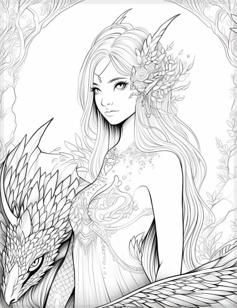 Free Fairy coloring page